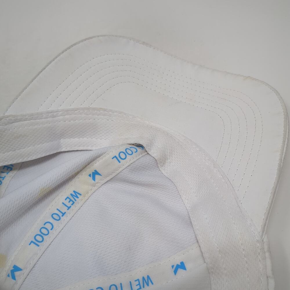 Mission Strapback Baseball Hat Solid White One Si… - image 8